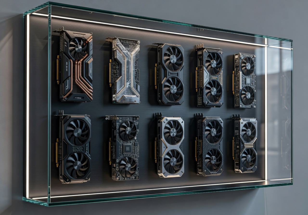 Alternate graphics cards glass case