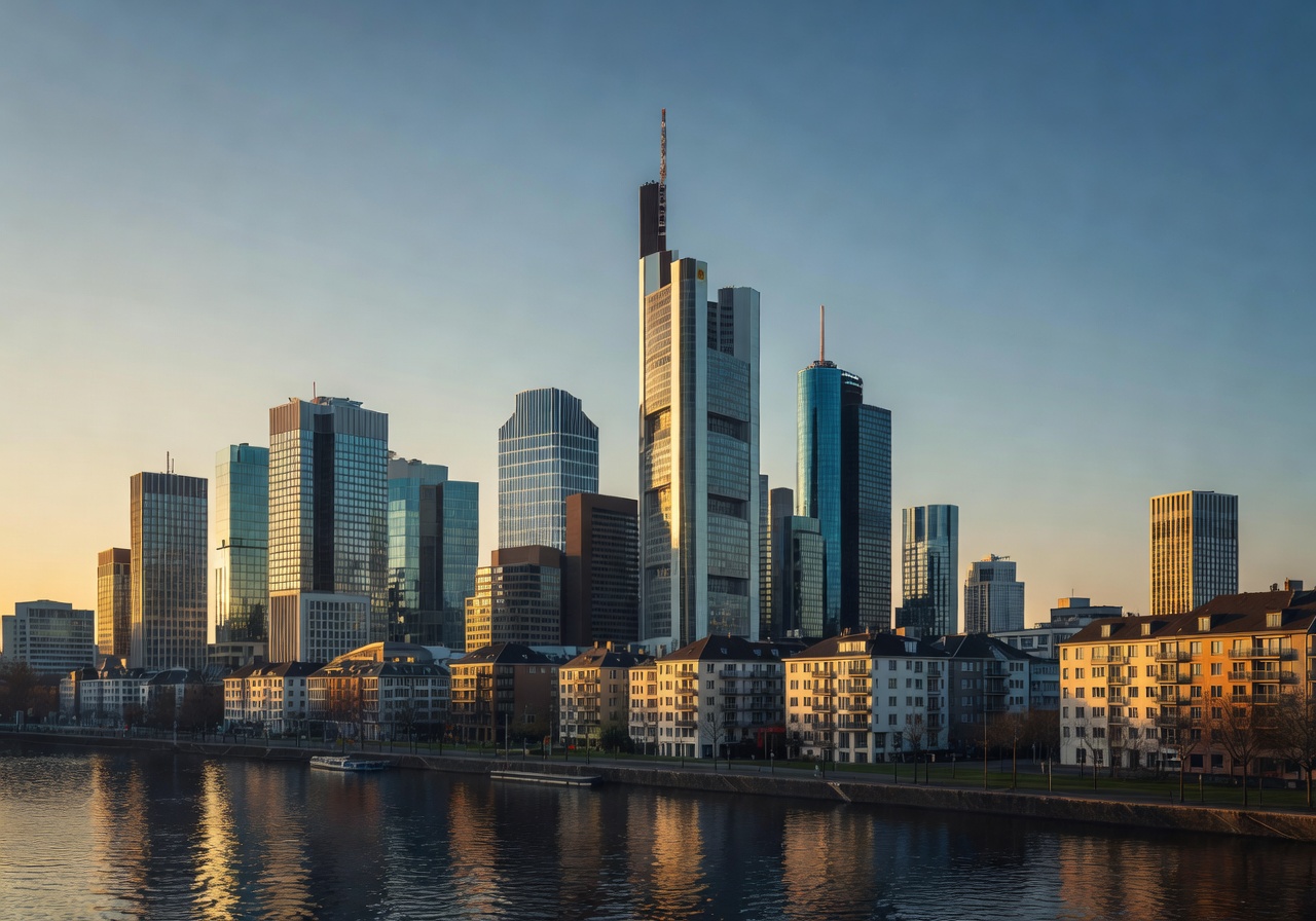Frankfurt modern city skyline