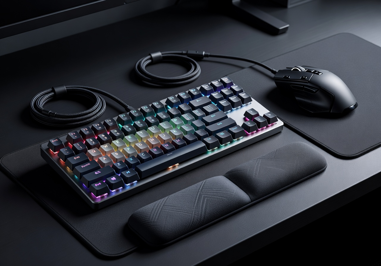 Gaming keyboard and mouse accessories