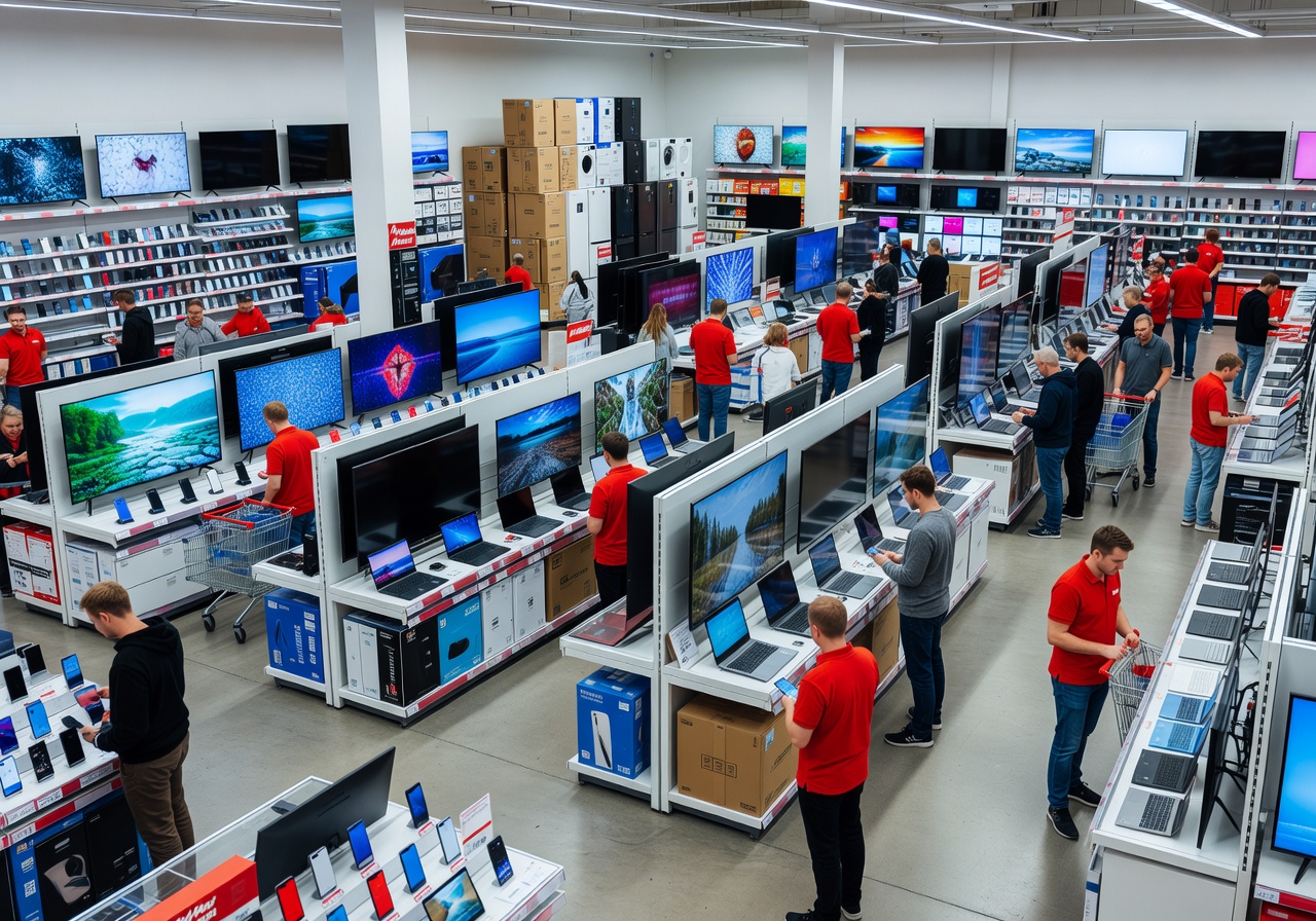 MediaMarkt electronics store interior