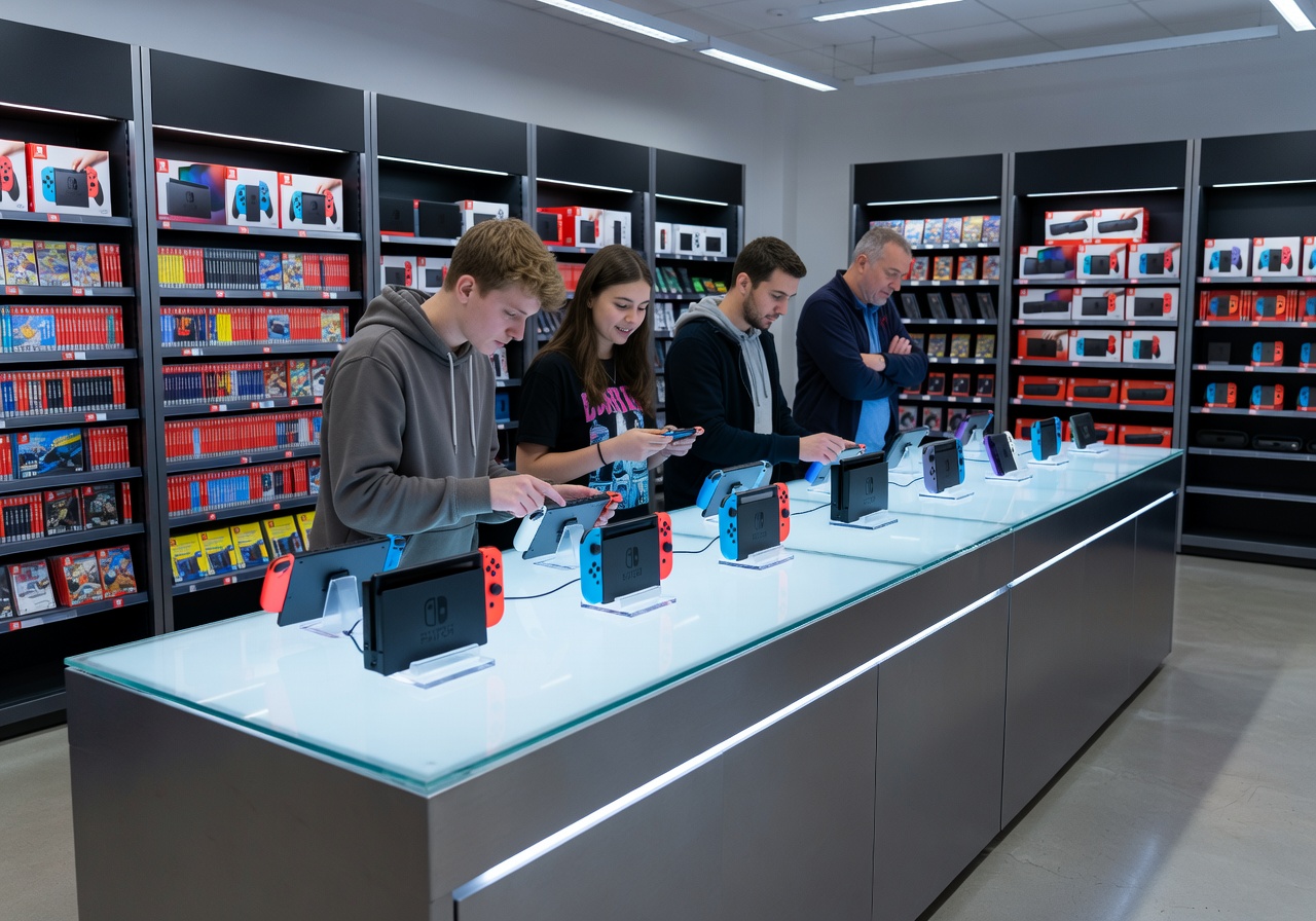 MediaMarkt Nintendo switch area