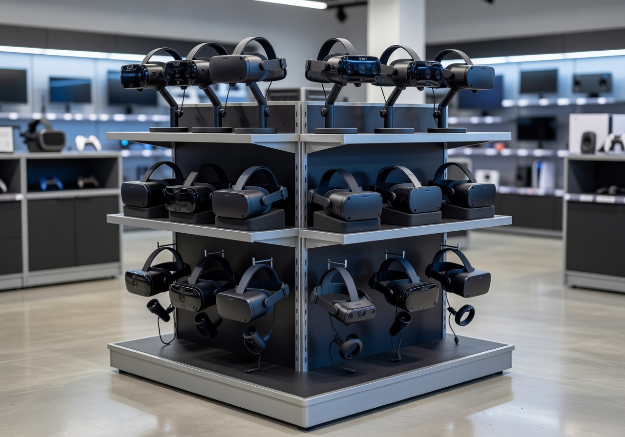 MediaMarkt VR headsets stand