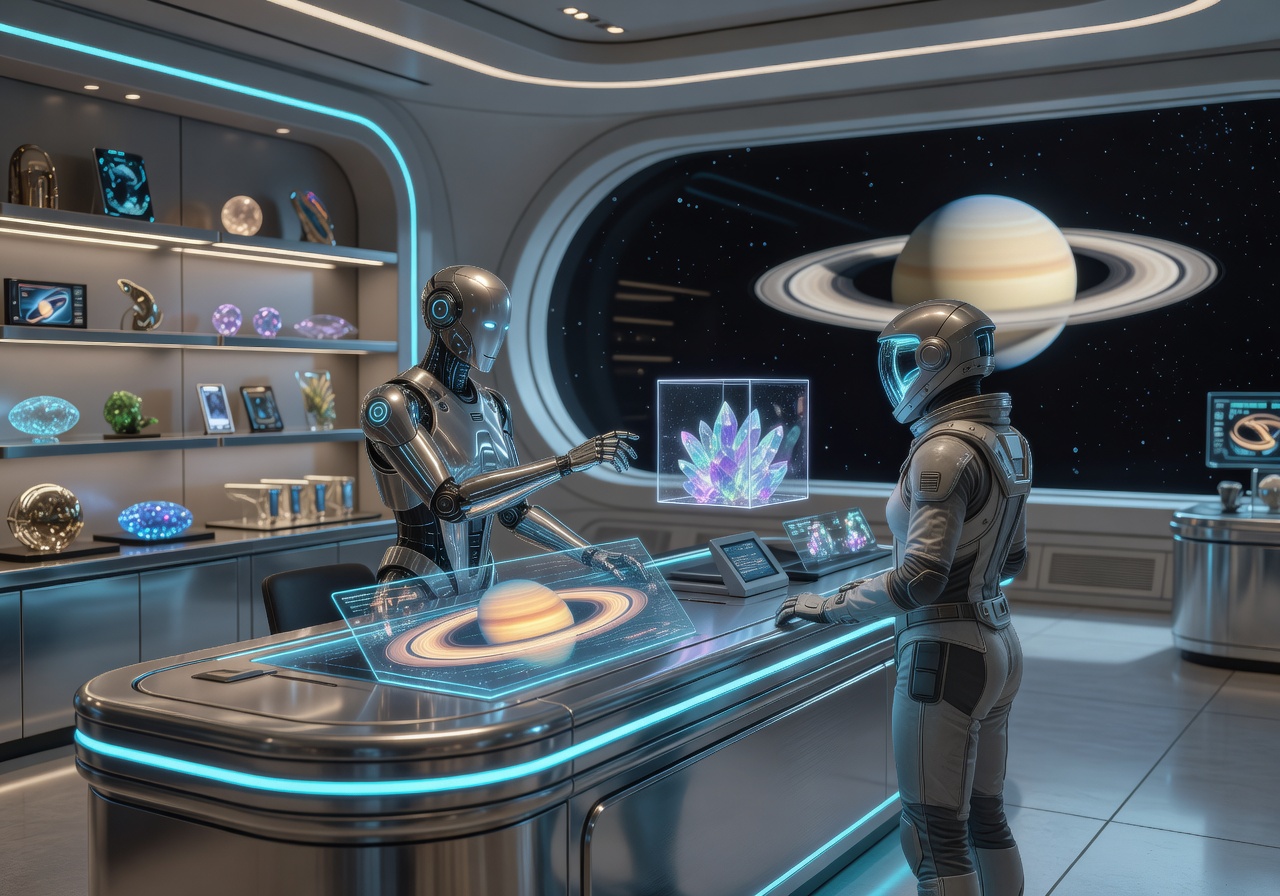 Saturn checkout counter